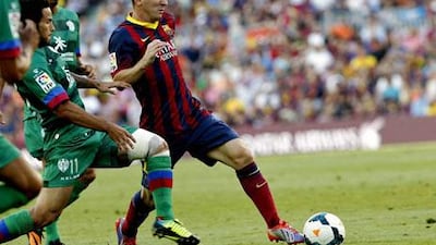 Lionel Messi proved his class right from the get-go as he scored twice for Barcelona in the new season.