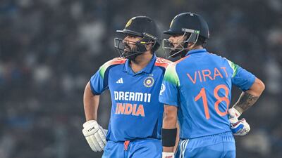 India's Virat Kohli, right, and Rohit Sharma are slowly being phased out of the ODI picture. AFP