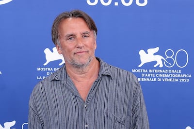 Richard Linklater brought his new film Hit Man to Venice. AP