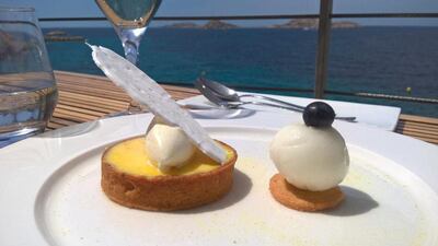 Tarte au citron at Le Peron. Courtesy Matthew Broderick