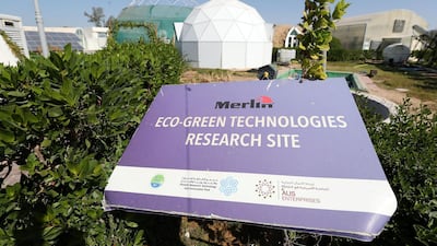 The research site is also looking at how to use vertical farming and hydroponics on a large scale.