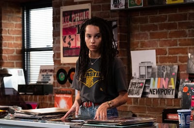 Zoe Kravitz in a TV adaptation of Nick Hornby's novel 'High Fidelity'. Courtesy Hulu