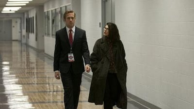 Ryahn Gosling and Maria Tomei in The Ides of March.