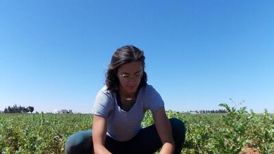 Agricultural manager Zeina Fakhriddine at Mujeb Organic Farm, Amman. Photo: Nico Dingemans