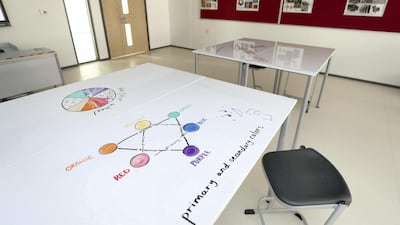 The new Dunecrest American School integrates learning coding with other lessons to help teach pupils critical thinking. Chris Whiteoak / The National