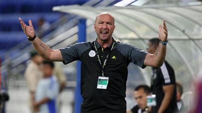 Walter Zenga, Al Jazira’s coach, is proud of his team after winning back-to-back games after President’s Cup defeat to Al Wahda. Pawan Singh / The National