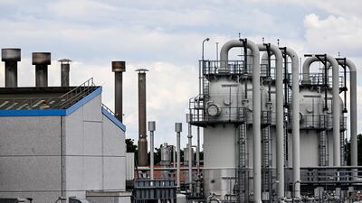 A compressor station in Germany, where Russian gas supplies have dried up. EPA