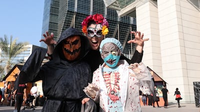 Prizes are up for grabs at several places for those wearing the best costumes. Photo: Al Maryah Island