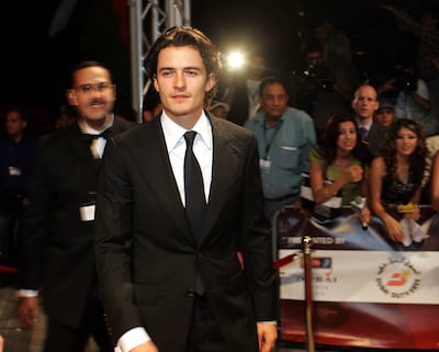 Orlando Bloom at the opening ceremony of the first Dubai International Film Festival in 2004. AFP