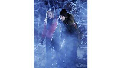 Sarah Polley and Adrien Brody in Splice.