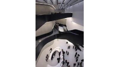 The entrance hall of the Maxxi art museum. Christophe Simon / AFP