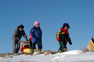 Inuit children in Greenland. Courtesy Greenland Travel / flickr