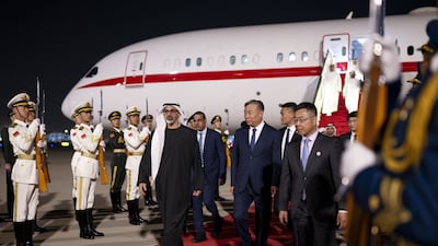 Sheikh Khaled bin Mohamed, Crown Prince of Abu Dhabi, arrives in Beijing on Sunday for an official visit. Photo: Wam