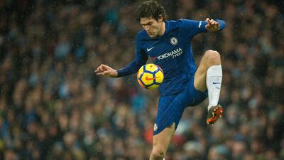 Chelsea left-back Marcos Alonso. Peter Powell / EPA