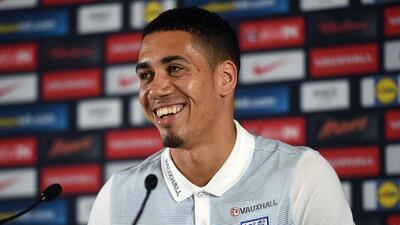 England's defender Chris Smalling attends a press conference in Chantilly, on June 8, 2016, two days prior to the start of Euro 2016. Paul Ellis / AFP