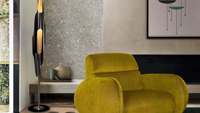 Juxtapose bold yellow against solid grey, in keeping with Pantone Colour Institute's colours of the year 2021. Photo: Essential Home