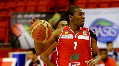 Mubarak Khalifa, a 19 year old guard for the UAE national team. Satish Kumar / The National