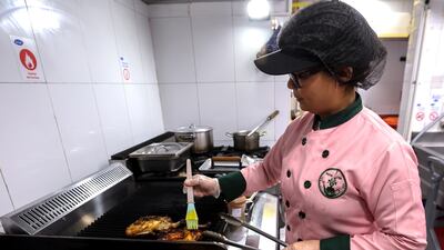 Marico in action in the kitchen