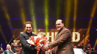 Iraqi oud legend Naseer Shamma. Photo: The National Ensemble of the Iraqi Musical Heritage