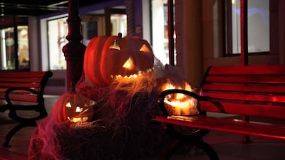 Motiongate has 13 Halloween-themed zones. Photo: Dubai Parks and Resorts