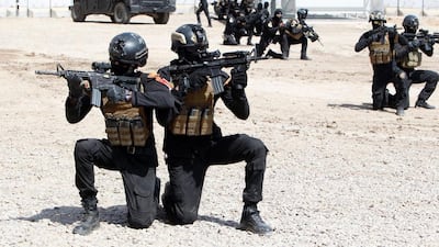 Iraqi special forces prepare to try to retake the northern city of Mosul in 2016.