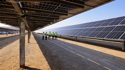 EWEC is scaling Abu Dhabi's solar capacity to 35 gigawatts by 2035. AFP