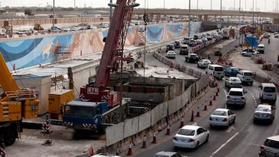 The completion of this project, which has cost nearly Dh3.1bn, should be 80 per cent complete by year's end.