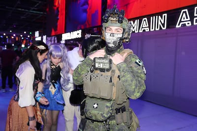 Cosplayers flocked to the event to take part in a competition. Pawan Singh / The National