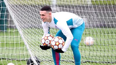 Manchester City's Phil Foden during training. Reuters