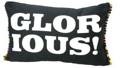 Glorious cushion. Courtesy of Michelle Mason