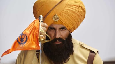 Akshay Kumar in Kesari. Courtesy Zee Studios