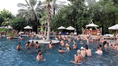 The swimming pool was removed during a 2014 renovation, but a 1,200-square-meter pool deck was added in 2017