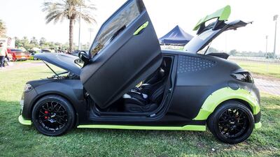 A 2015 Hyundai Veloster owned by Abdul Rehman. Leslie Pableo for The National