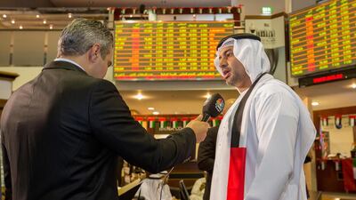 Faisal Bin Juma Belhoul, the chairman of Amanat, during the listing ceremony of Amanat on Sunday, November 30. Victor Besa for the National
