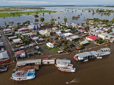 Extreme rainfall could become far more common due to climate change, leading to flooding such as seen in Brazil earlier this year. AFP