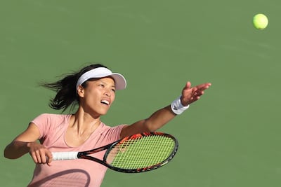 Taiwan's Hsieh Su-wei recovered to beat Czech Republic's Karolina Pliskova in Dubai on Thursday. Karim Sahib / AFP / KARIM SAHIB