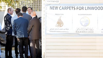 Prince William visits Linwood Mosque. Reuters