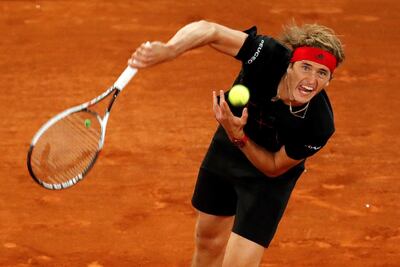 Alexander Zverev had little trouble against Denis Shapovalov, 19, who was the youngest player to reach the Madrid Open semi-finals. Juanjo Martin / EPA