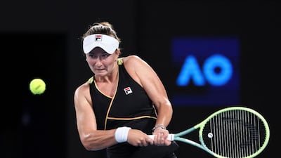 Barbora Krejcikova reached the quarter-finals at the Australian Open, both in singles and doubles, before coming to Abu Dhabi. AFP