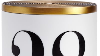 Mamounia No 28 scented candle, Dh344, L' Objet at Mr Porter. Courtesy Mr Porter.