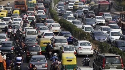 Road rage incidents are common in the congested streets of Delhi where there are 13.4 million registered vehicles. Bloomberg