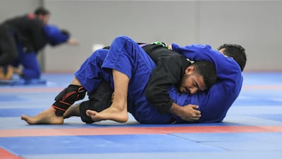 Hamad Nawad at the Mubadala Arena in January. Khushnum Bhandari for The National