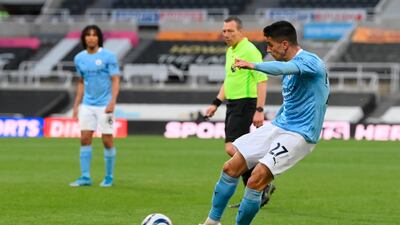 Joao Cancelo - 7, Could have done more to prevent Krafth’s goal, but his deflected shot resulted in the equaliser, while his effort coming off the post led to Torres’ third of the game. Booked after fouling Murphy, then kicking the ball away. EPA