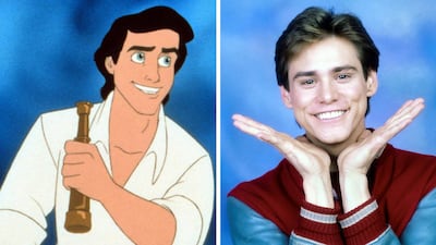A young Jim Carrey could have provided the voice for Prince Eric in 'The Little Mermaid'.