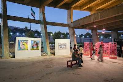 The exhibition brings together works exploring themes ranging from everyday life and childhood to human emotions. Ahmad Fallaha / The National