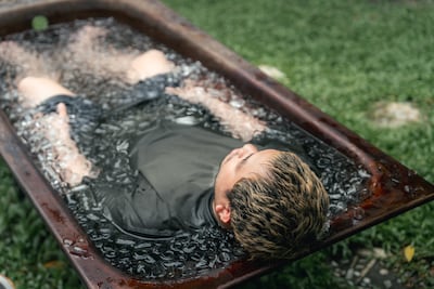 Cold water immersion, whether in an ice bath or the shower, offers physical and mental benefits. Getty Images