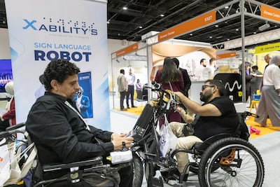 The AccessAbilities Expo in Dubai, which started on Monday, October 19. Antonie Robertson / The National