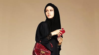 Dolce & Gabbana first abaya collection. Courtesy of Dolce & Gabbana