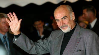 Sean Connery arrives for a screening of 'The League of Extraordinary Gentlemen' on September 30, 2003 in Berlin, Germany. Getty Images