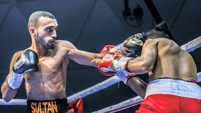 Emirati boxer Sultan Al Nuaimi will be competing at the Rotunda Rumble 3 at Caesars Palace Bluewaters in Dubai. Courtesy MTK Global